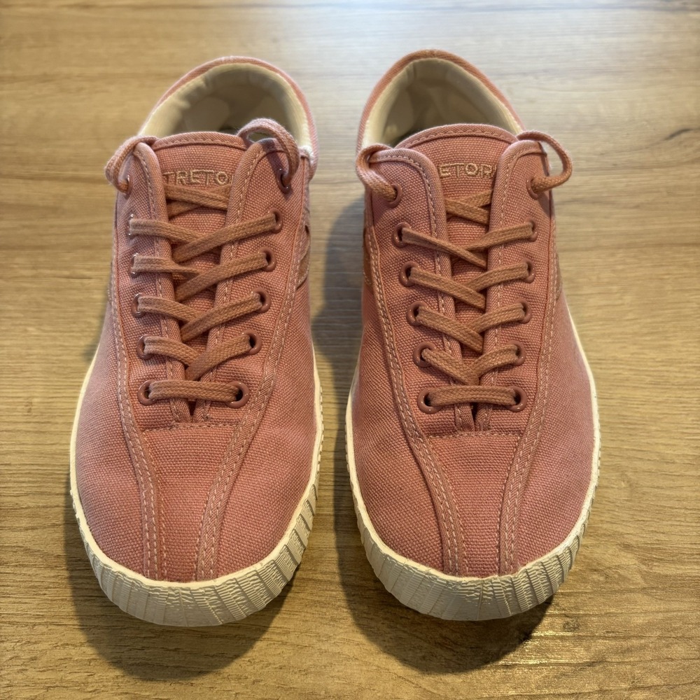 Tretorn  Women  Wtnylite +‎ Sneakers Pink Canvas Lace Up Casual Vacation 7